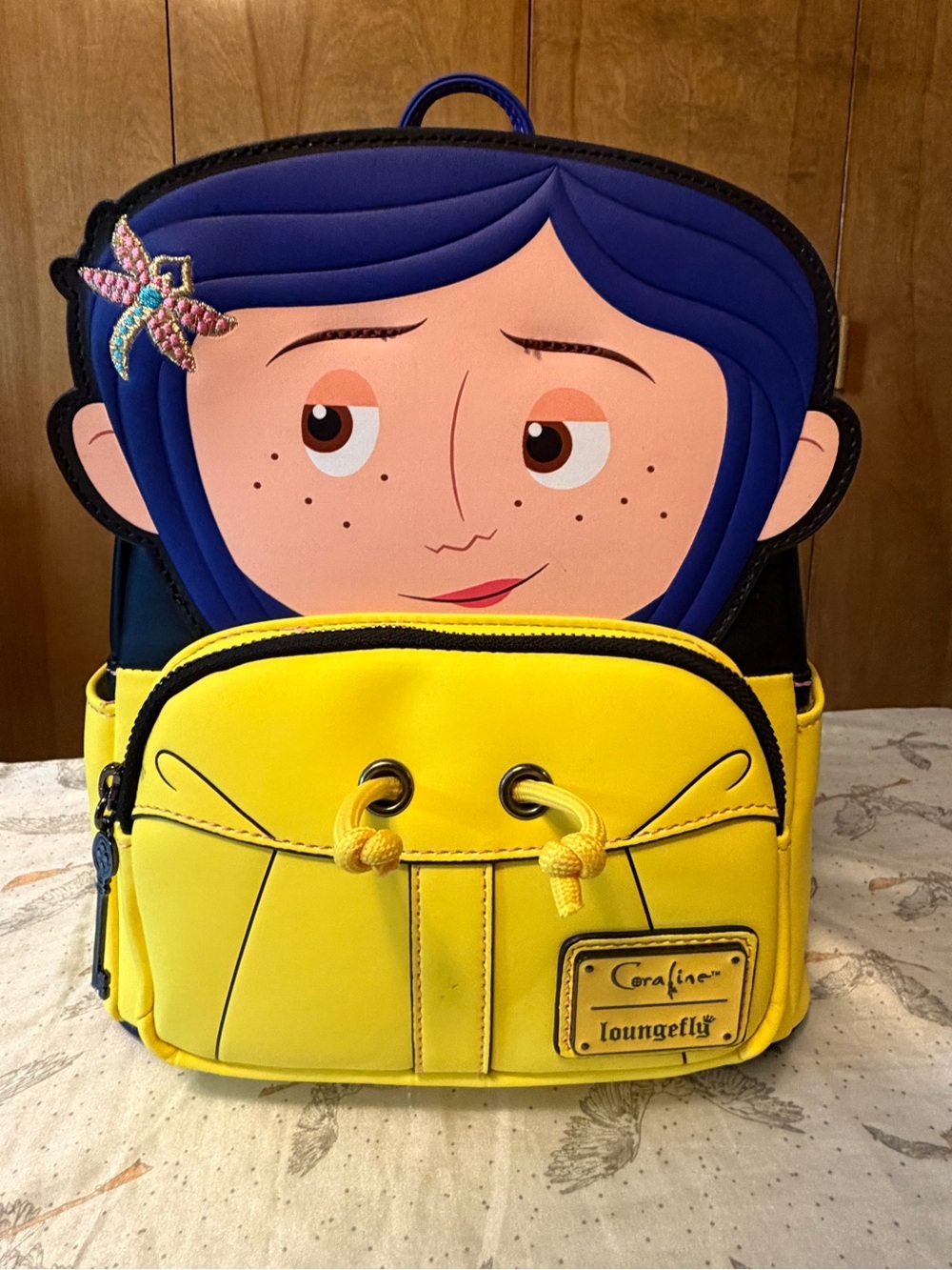 Loungefly Coraline Raincoat Cosplay Mini Backpack